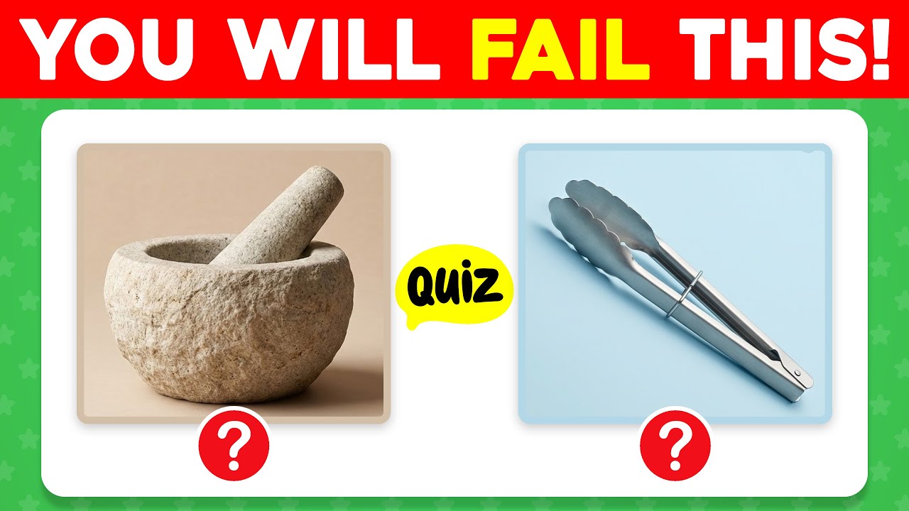 Only Smart People Can Guess These 50 Kitchen Items!