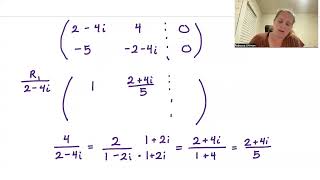 DiffEQ Section 10.6, part 1: Systems with Complex Eigenvalues