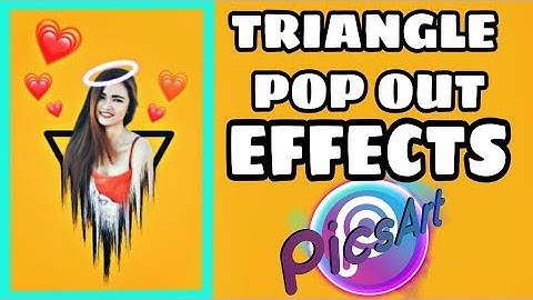 Triangle pop out effects PicsArt tutorial