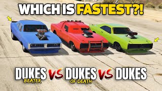 GTA 5 ONLINE - BEATER DUKES VS DUKES VS ARMORED DUKES (WHICH IS BEST DUKES?)