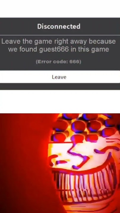 Roblox error code: 666 #roblox #creepy #scary #halloween #subscribe # ...