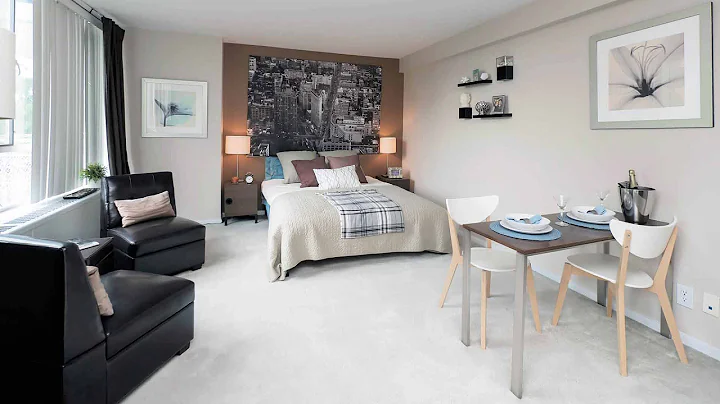 Tour a spacious studio at the park-like Lake Meado...