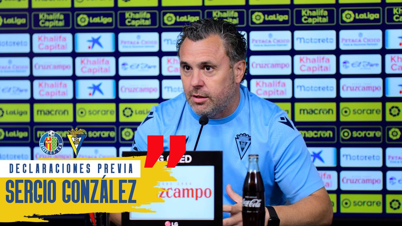 Rueda de prensa de Sergio en la previa del Getafe - Cádiz (03-11-22 ...