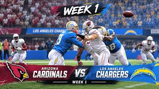 Arizona Cardinals vs Los Angeles Chargers | Week 1 Full Game NFL Season 2026 | Madden Simulation
