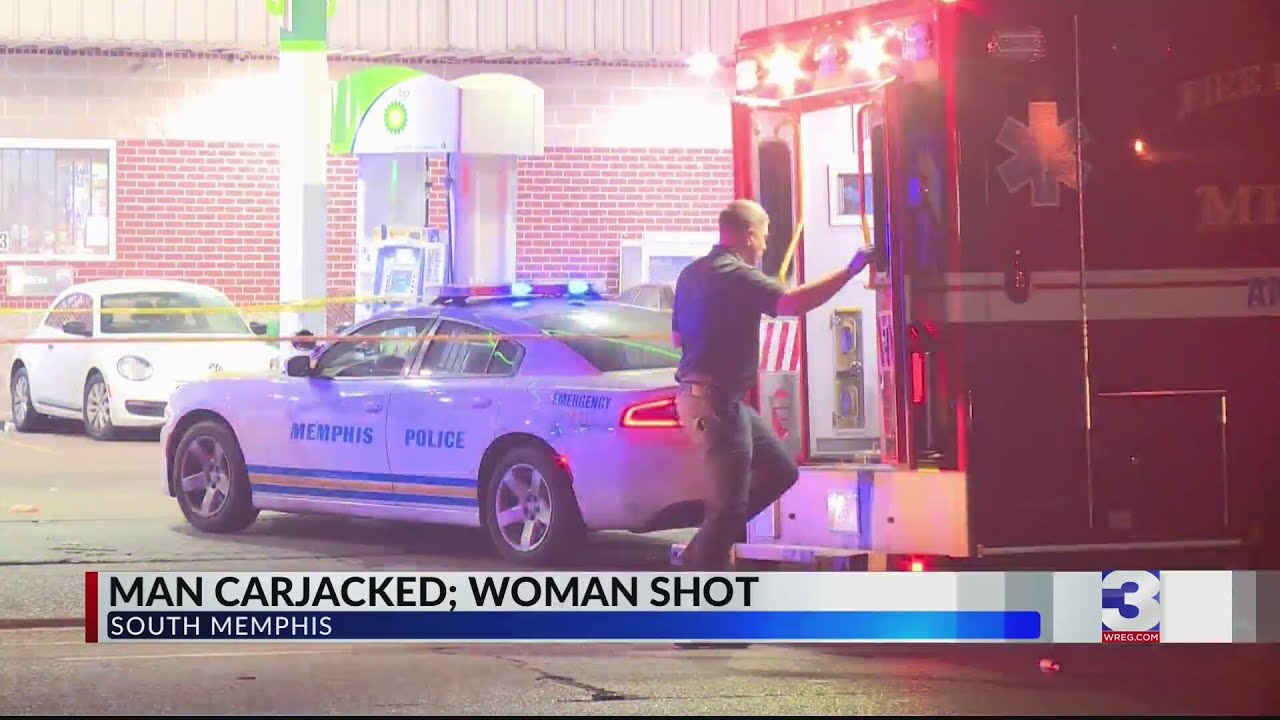 Arrest made after 2 shot in gas station carjacking - YouTube