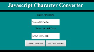 How to Change Character from Lowercase to Uppercase in JavaScript