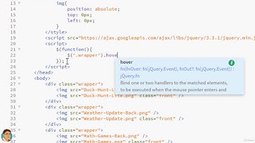 jQuery for Beginner to Advanced: 12 Projects included! : Slide, Fade an Image on Hover