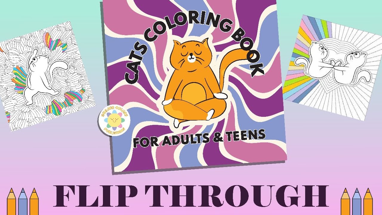 Flip Through : Cats Coloring Book 