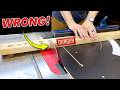 NEVER Use a Table Saw Like This (99% of Beginners Do!)