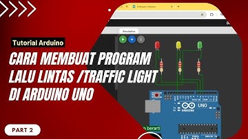 LAMPU LALU LINTAS / TRAFFIC LIGHT PADA WEB WOKWI ARDUINO UNO //part 2