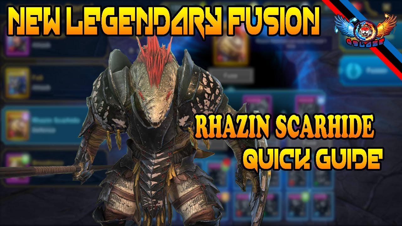 Raid Shadow Legends Quick Guide For New Fusion Rhazin Scarhide Youtube