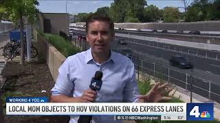 Mom driving with 2 kids fights HOV fines on I-66 express lanes | NBC4 Washington