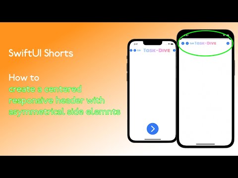 Xcode 13: How to create a centered responsive header with asymmetrical elements - SwiftUI