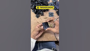 Modular Black sockets manufacturing process !! #shorts #electrical #switch #wire #manufacturing