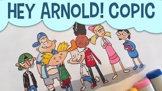 Hey Arnold Copic Marker Speed Drawing Nicktoons Character Fan Art