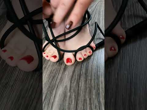 My feet and guitar cable