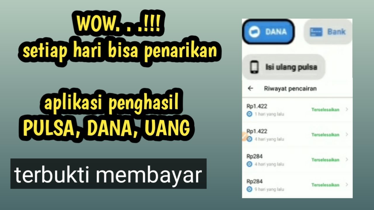 Cara Mendapatkan Pulsa Gratis Tercepat 2021 Apk Penghasil Pulsa Tercepat 2021 Youtube