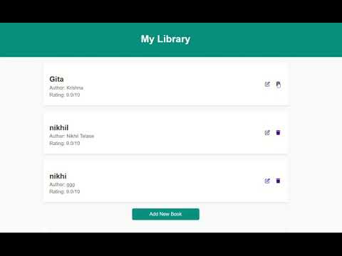 Built a Flask App for Managing a Book Library! 📚 #Flask #Python #WebDev #SQLAlchemy #BookLibrary