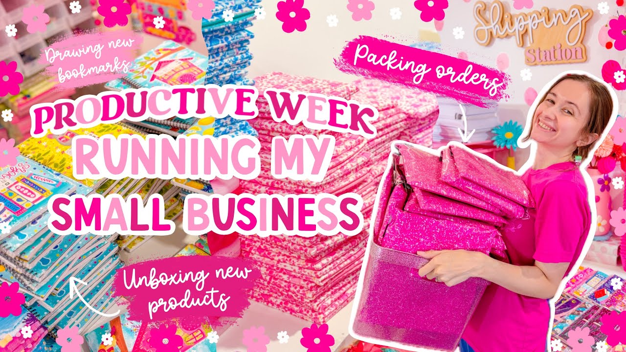 A Productive Week in the Studio 🌸 Packing Lots of Orders! SMALL ...