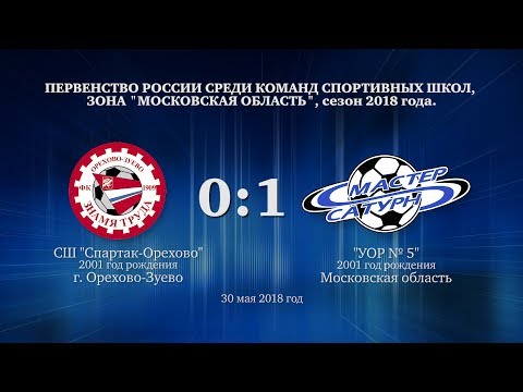 Видео к матчу СШ Спартак-Орехово - УОР №5