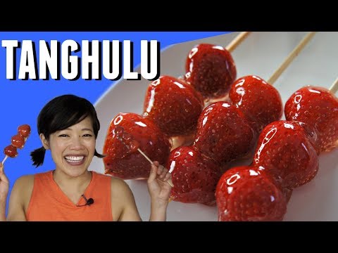 TANGHULU 冰糖葫芦 Recipe - crunchy edible glass candy-coated strawberries FAILS included