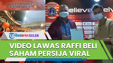 Rafathar Nangis Diejek The Jackmania, Kini Raffi Ahmad Disebut Telah Beli Saham Persija Benarkah?