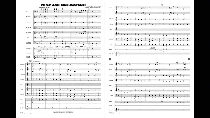Pomp and Circumstance by Edward Elgar/arr. Michael Sweeney