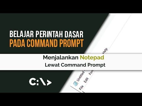Belajar Command Prompt 89 | Menjalankan Notepad Lewat CMD