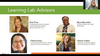 Farm to Food Assistance Learning Lab Informational Call