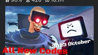 Roblox Skibidi Toilet World All New Codes And Gameplay + Secret: 2023 October
