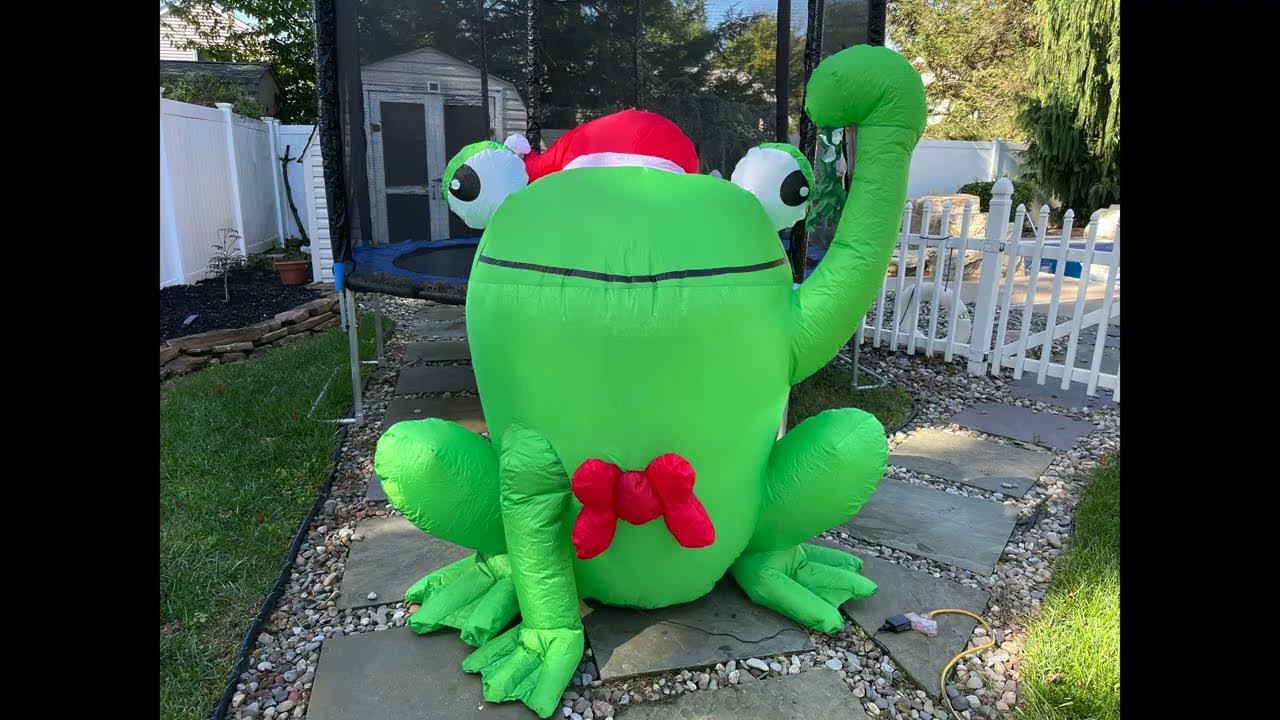 Kissmas Frog Airblown Inflatable Christmas unboxing YouTube