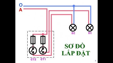 BÀI 8 : LẮP MẠCH ĐIỆN 2 CÔNG TẮC 2 CỰC ĐIỀU KHIỂN 2 ĐÈN