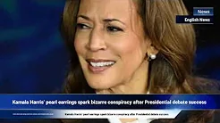 Kamala Harris’ pearl earrings spark bizarre conspiracy after Presidential debate success thumbnail