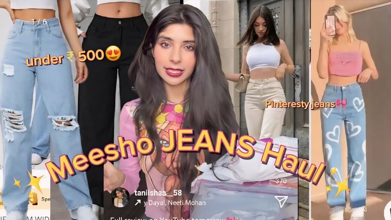 Meesho JEANS Haul😍| Under ₹500 only✨| Best quality everrr!