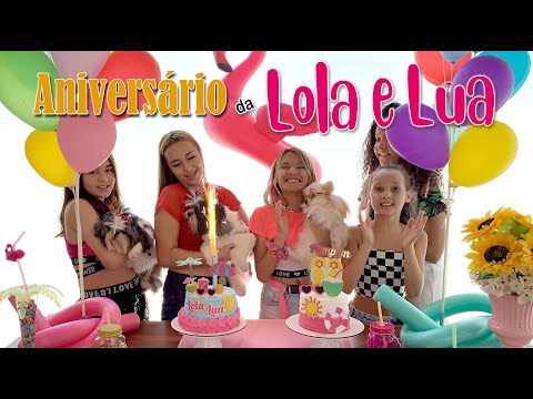 ANIVERSÁRIO DAS MINHAS CACHORRINHAS LOLA E LUA E POMPOM DA AMANDA