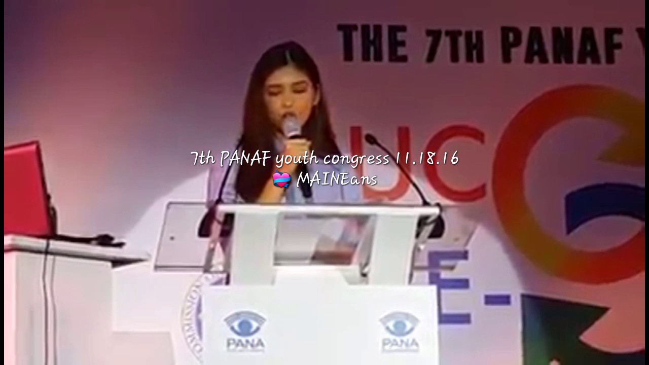 full speech of maine mendoza-PANAF youth congress