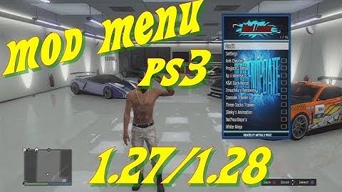 MOD MENU GTA V PS3 1.27/1.28 DEX/CEX BLES/BLUS +DOWNLOAD