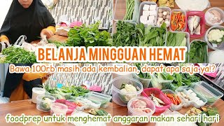 BELANJA MINGGUAN HEMAT BUDGET 100RB UNTUK MAKAN SEMINGGU ‼️|FOOD PREPARATION| DHAMAYANTIKA