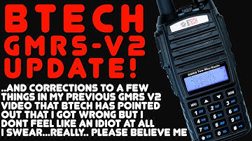 BTech Has Updated The New GMRS-V2 GMRS Radio - BTech Also School