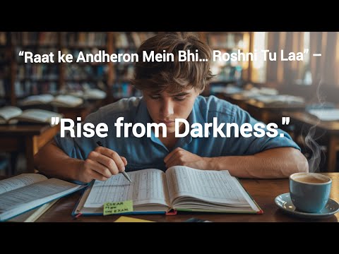 "‘Raat ke andheron mein bhi, roshni tu laa’ – a song of hope, courage, and inner strength. ❤️"