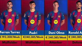Information Barcelona Players Salaries For The 2025/26 Season Guide