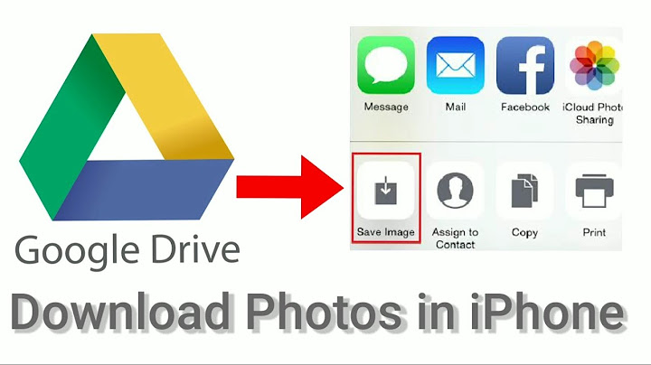 How to download pictures from google drive to iphone