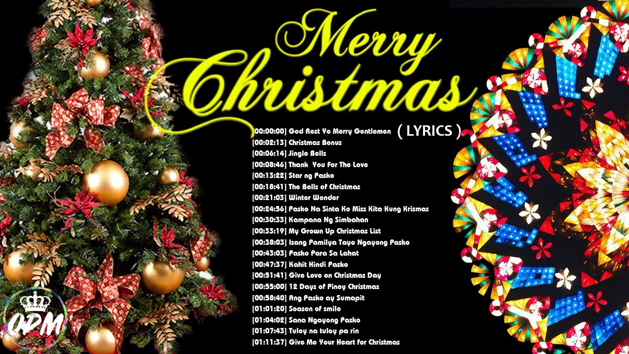 Tagalog christmas songs list and lyrics