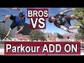 Parkour Add On At a Skatepark | Brothers Face Off