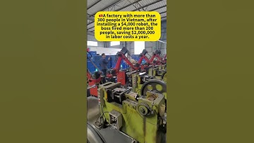 Robots replace workers#worker #factory #manufacturingindustry #automate #automationequipment