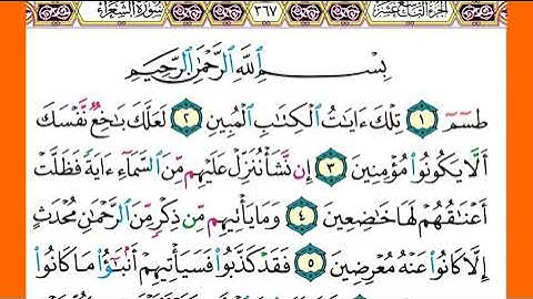 سورة الشعراء الشيخ ياسر الدوسري برواية حفص عن عاصم