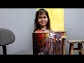Oil Painting of Vijo by Emilie & Dad (narrated by Emilie, 4 yrs old)