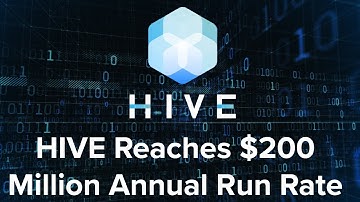 HIVE Reaches $200 Million Annual Run Rate and Purchases 4,000 Next Generation Miners