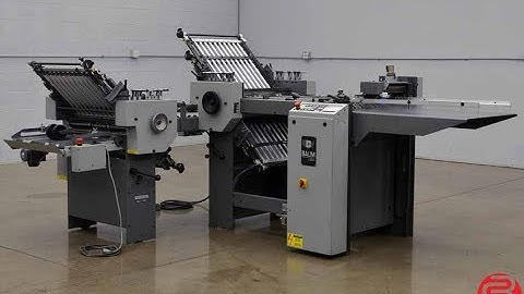 Baum 2020 Pile Feed Paper Folder with 8 Page Unit