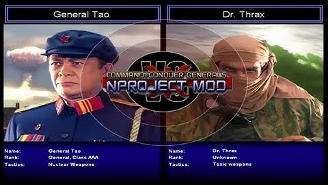 C&C Generals Zero Hour NProject - Challenge Tao vs Thrax